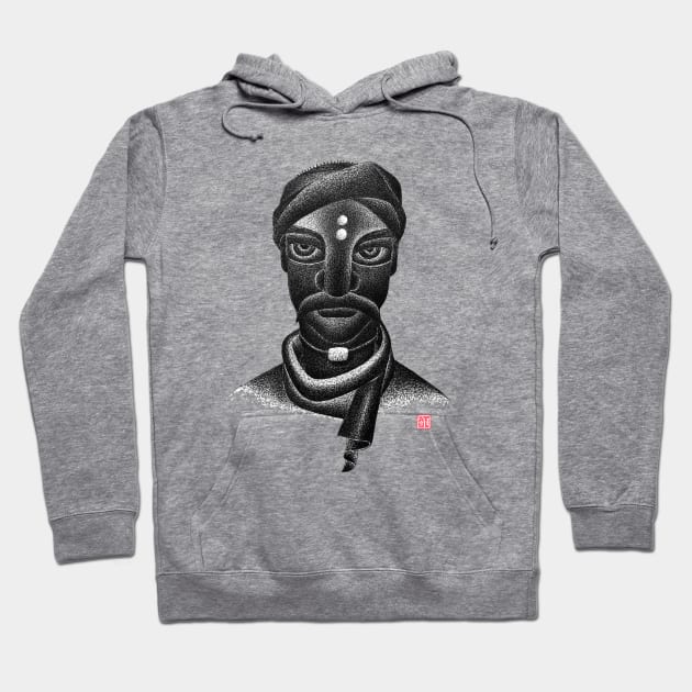 Face of an Indian Man Hoodie by GeeTee